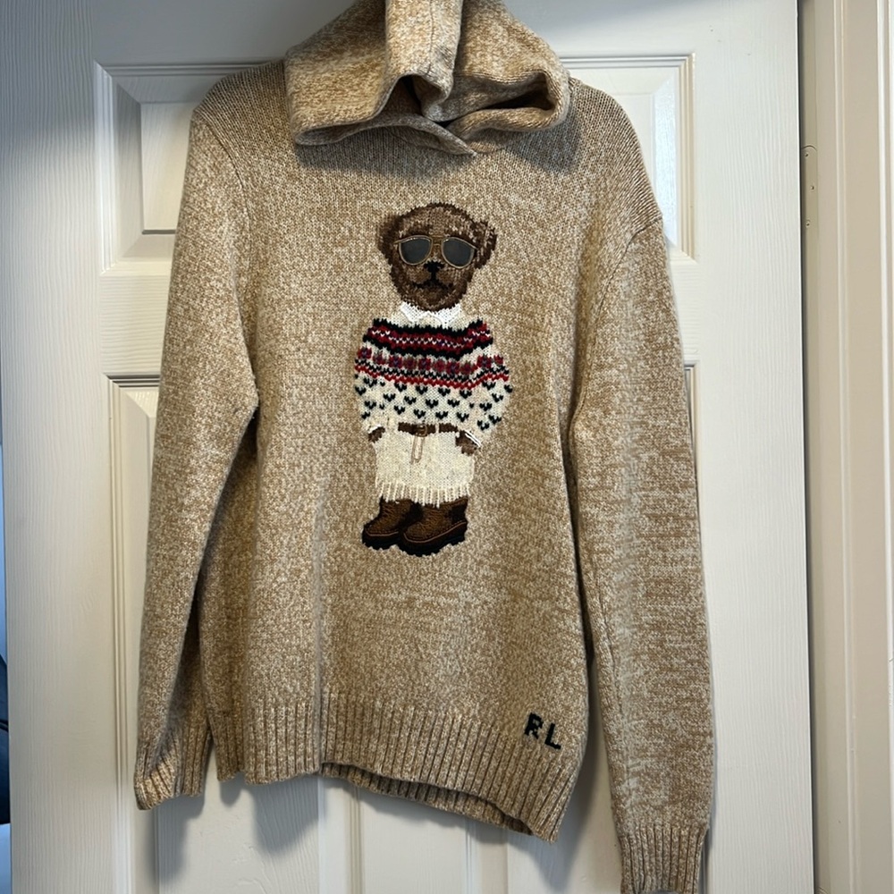 Ralph Lauren Teddy bear wool hoodie